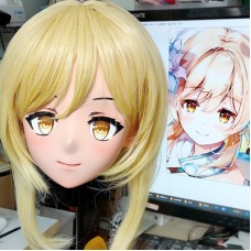 (GLA038)Customize Character'! Female/Girl Resin Full/Half Head With Lock Anime Cosplay Japanese Animego Kigurumi Mask